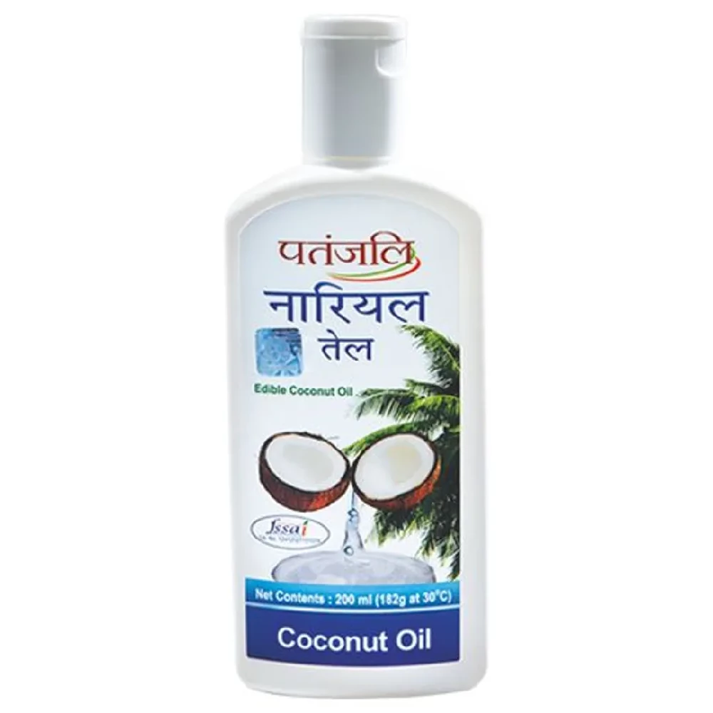 Patanjali Coconut Oil, Free From Argemone Oil, 200 ml-1.webp